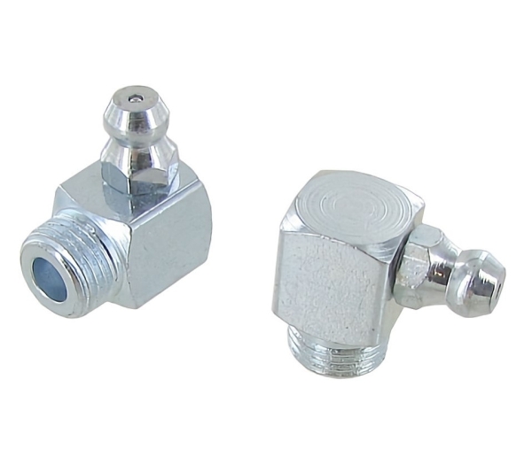 Upper kingpin 90° angled M10 grease nipples (Per Pair)